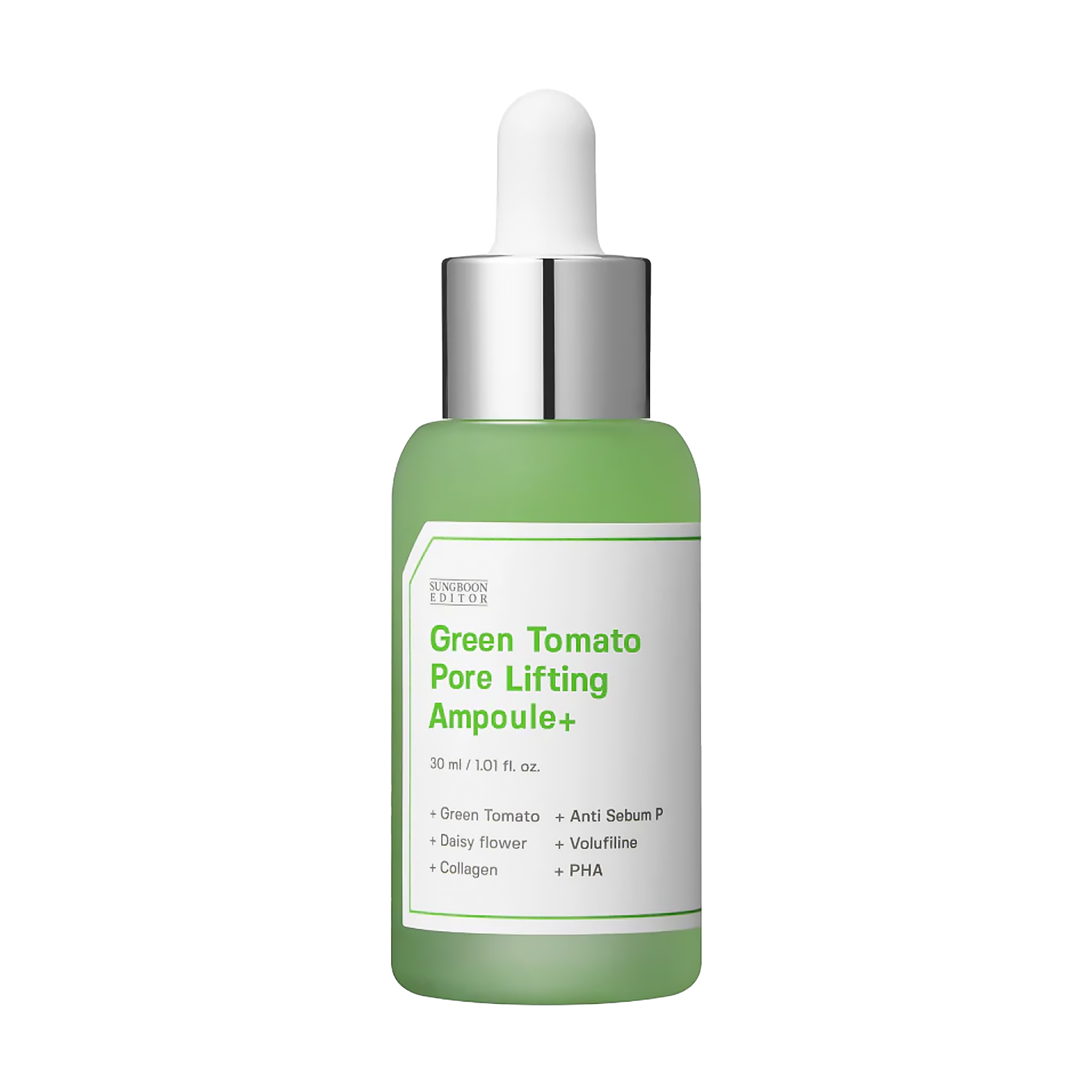 Сироватка для обличчя Sungboon Editor Green Tomato Pore Zero Ampoule+, 40 мл
